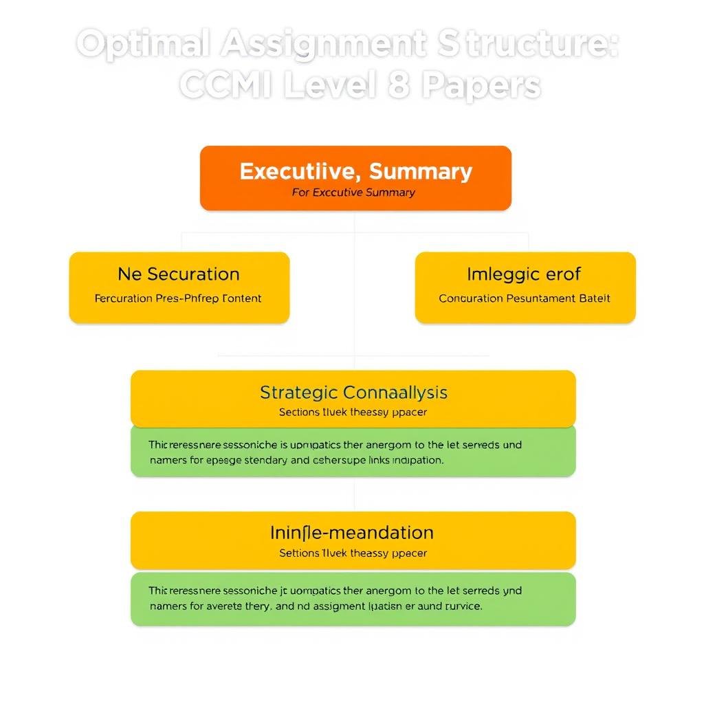 Strategic structure diagram for CMI Level 8 Strategic Direction and Leadership assignments
