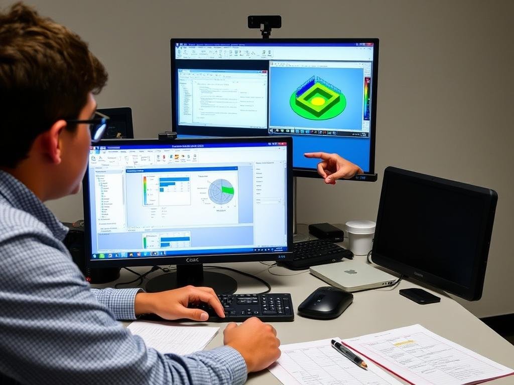 Student receiving online Capsim tutoring help via video conference